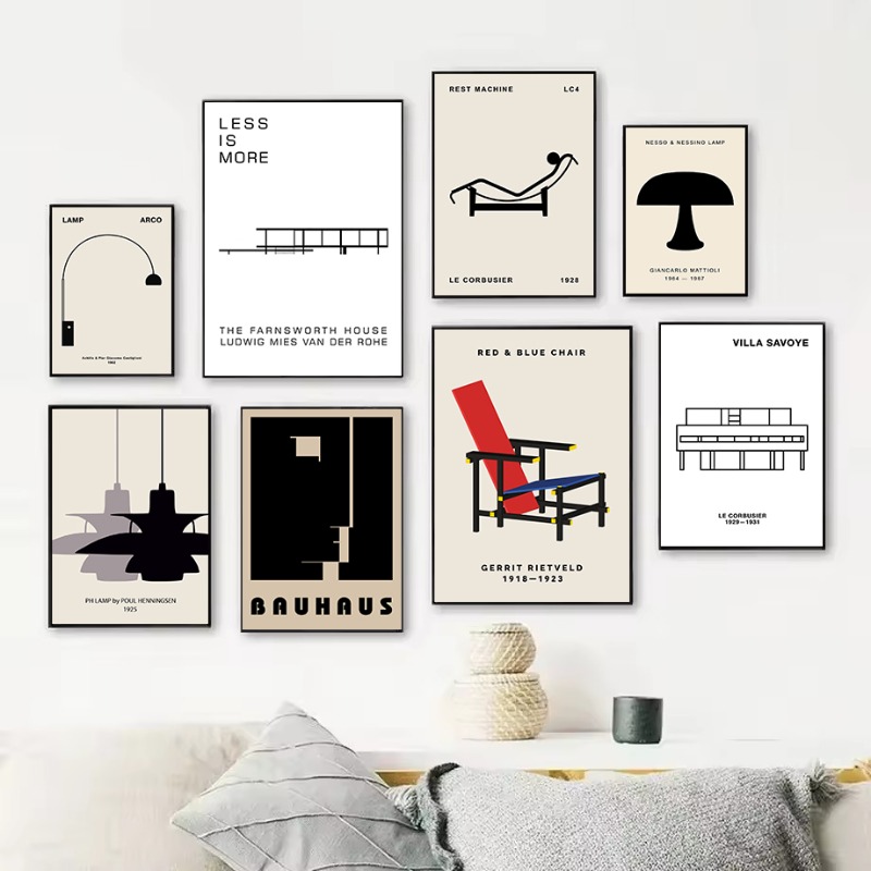 Interior Design Ideas - Póster de arquitectura abstracta con diseño