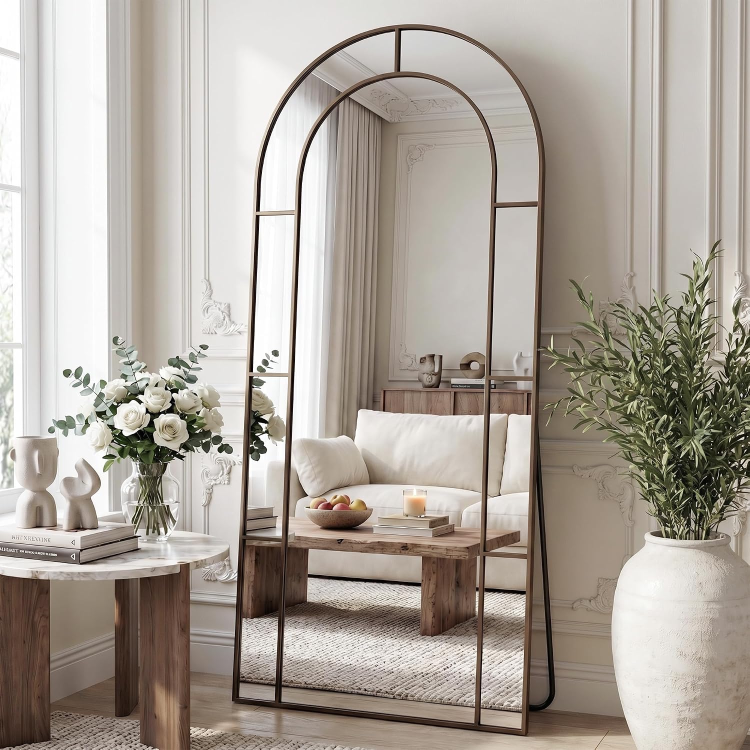 Arch Mirror Leaning - Espejo de pie arqueado de 76