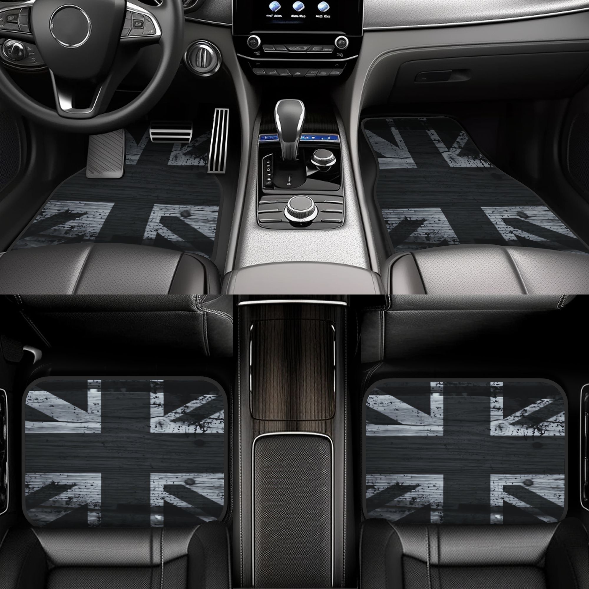 Interior Design Uk - 4 Uds. Alfombrillas para coche con