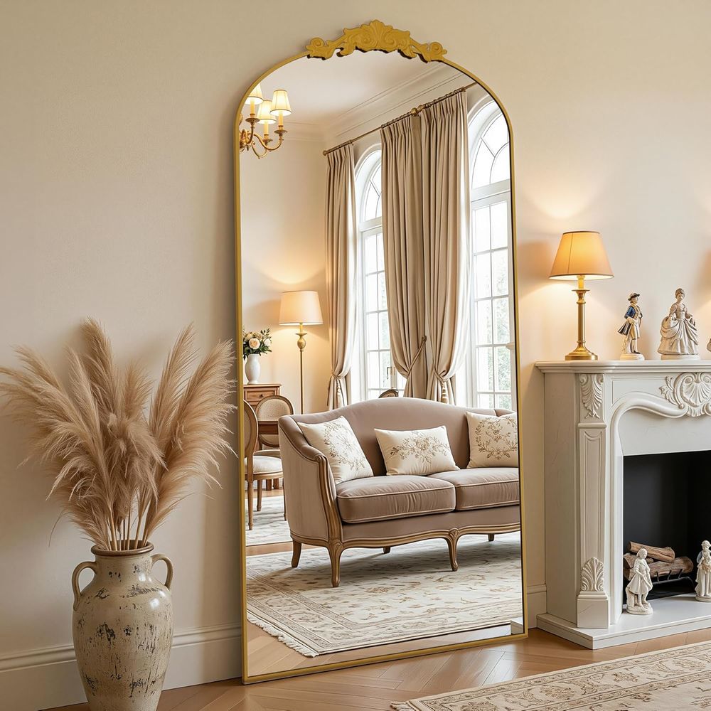 Arch Mirror Leaning - Espejo de cuerpo entero vintage, espejo