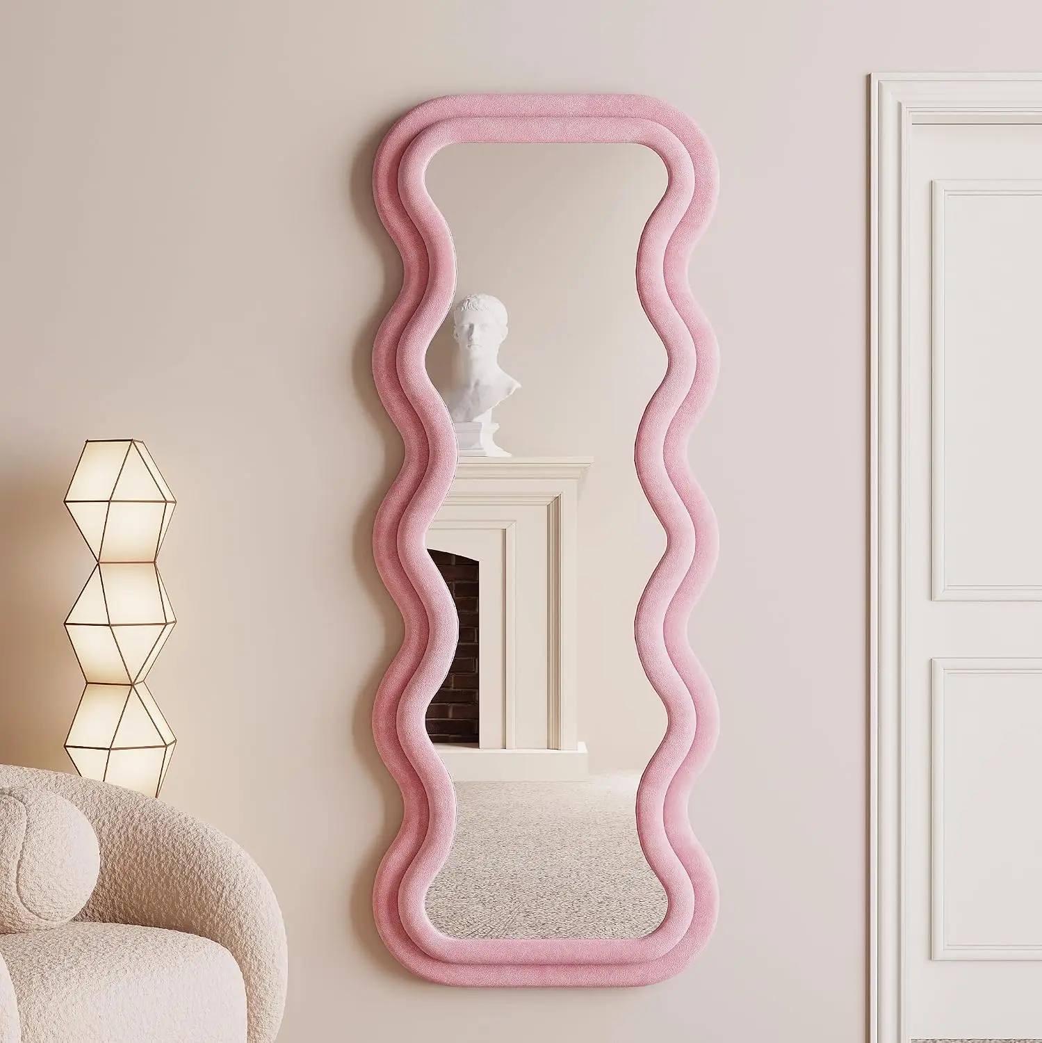 Espejo Ondulado de Longitud Co - Arch Mirror Leaning reseña y precio