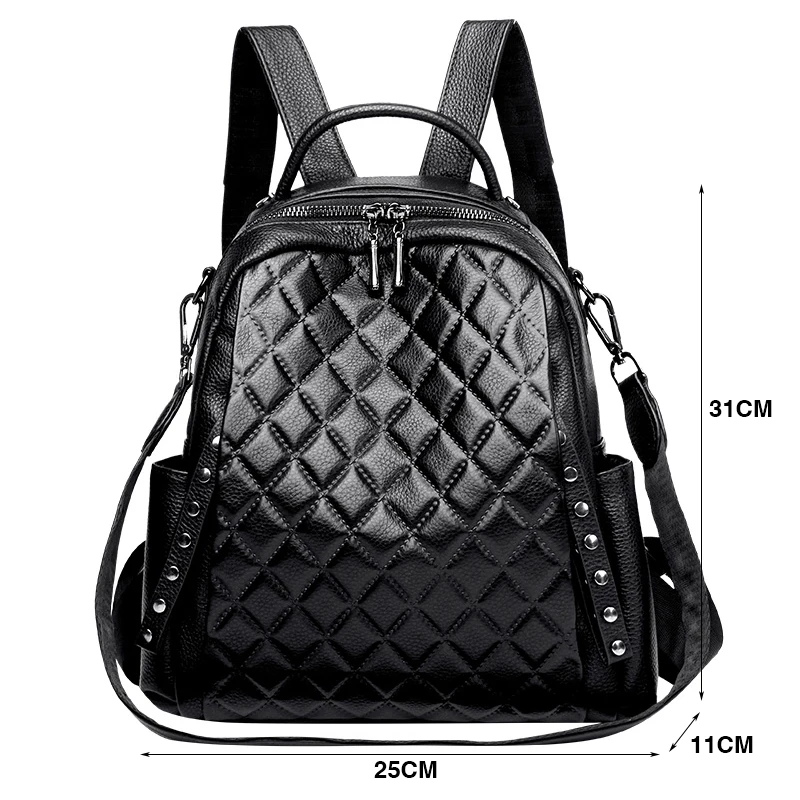Mochila De Cuero genuino para  - Interior Design School reseña y precio