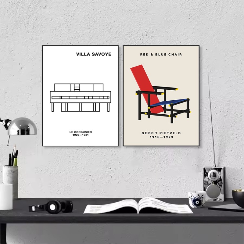 Póster de arquitectura abstrac - Interior Design Ideas reseña y precio