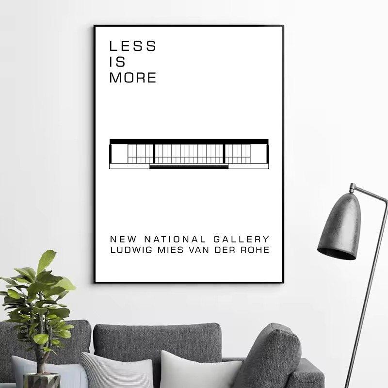 Póster de arquitectura abstrac - Interior Design Ideas reseña y precio