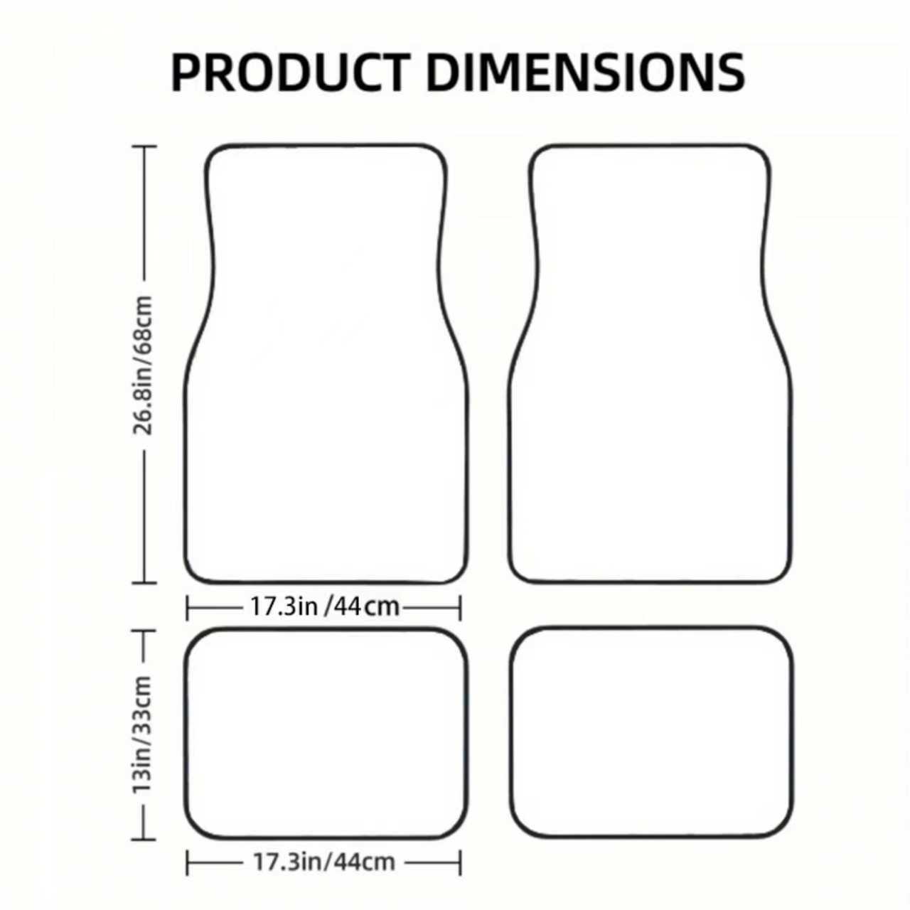 4 Uds. Alfombrillas para coche - Interior Design Uk reseña y precio