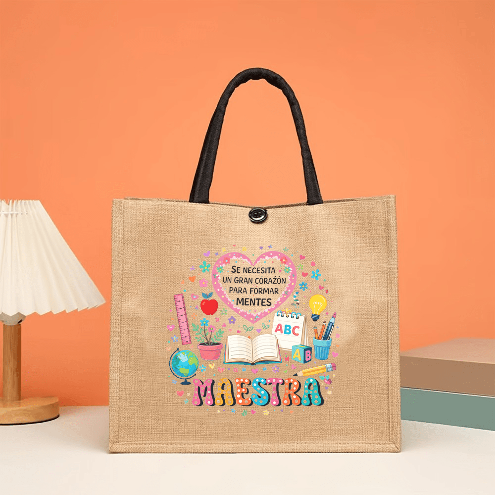 Bolsa de Mano de Lino Estampad - Interior Design Education reseña y precio