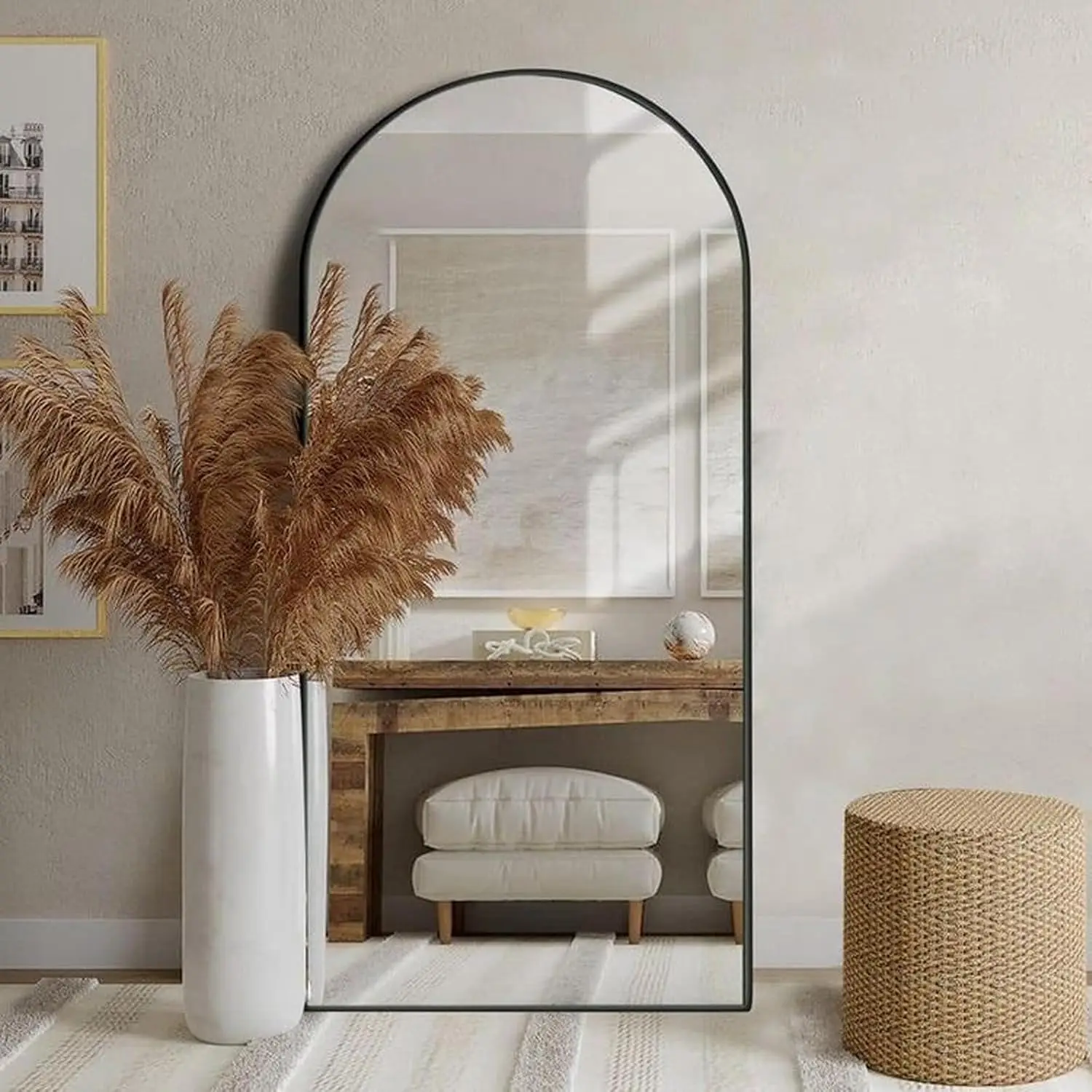 Espejo de pie de altura comple - Arch Mirror Leaning reseña y precio