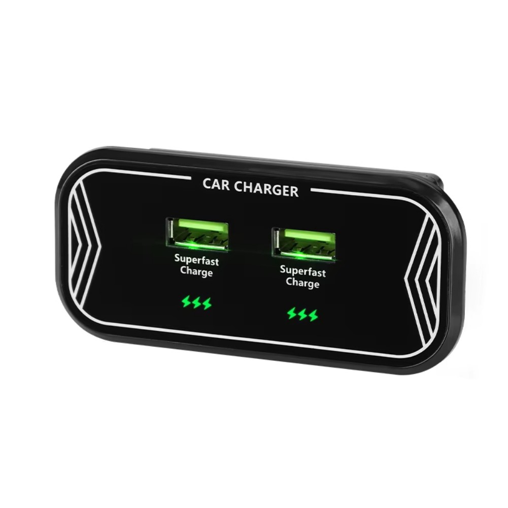 Cargador de Coche Negro de 45W - Interior Design Output reseña y precio