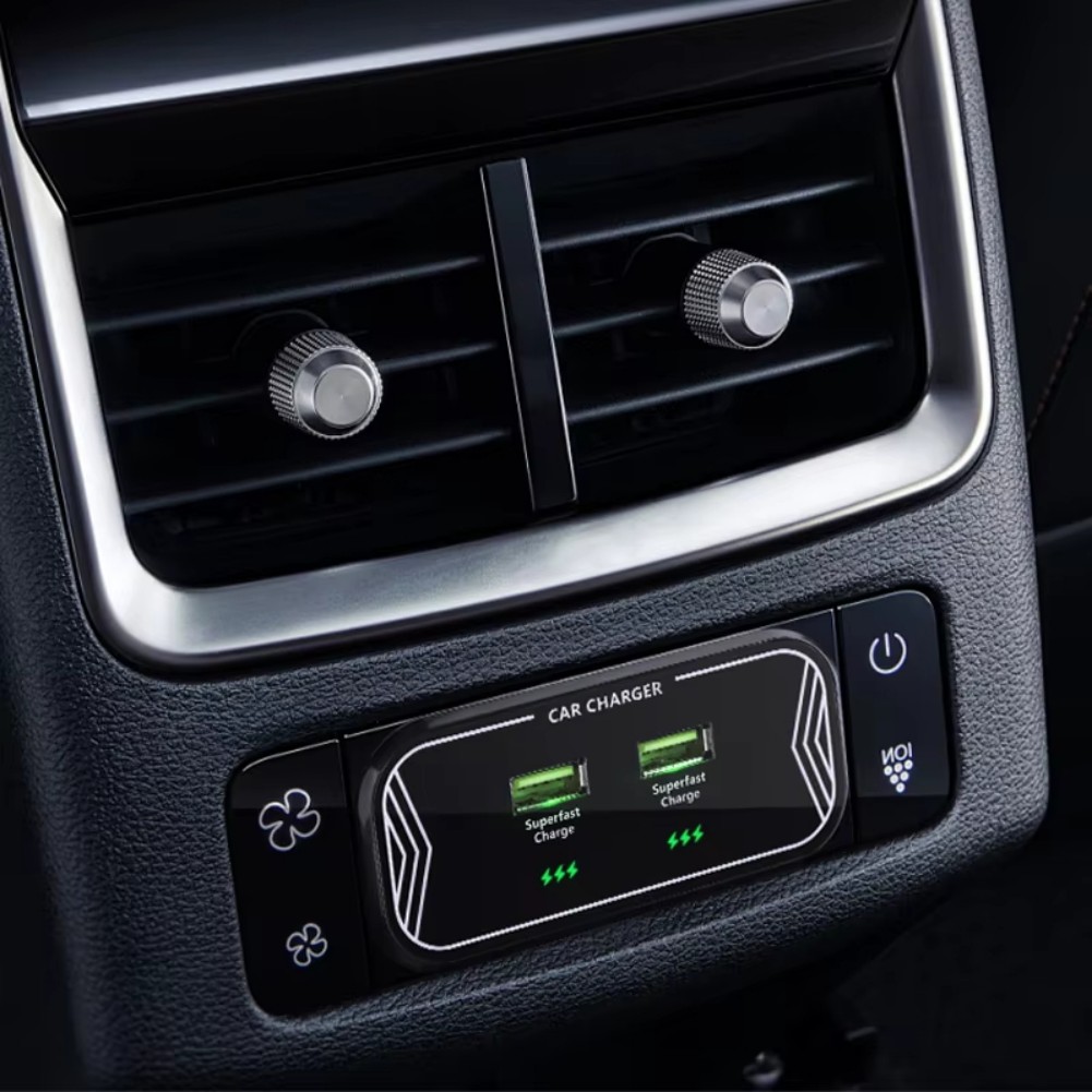 Cargador de Coche Negro de 45W - Interior Design Output reseña y precio