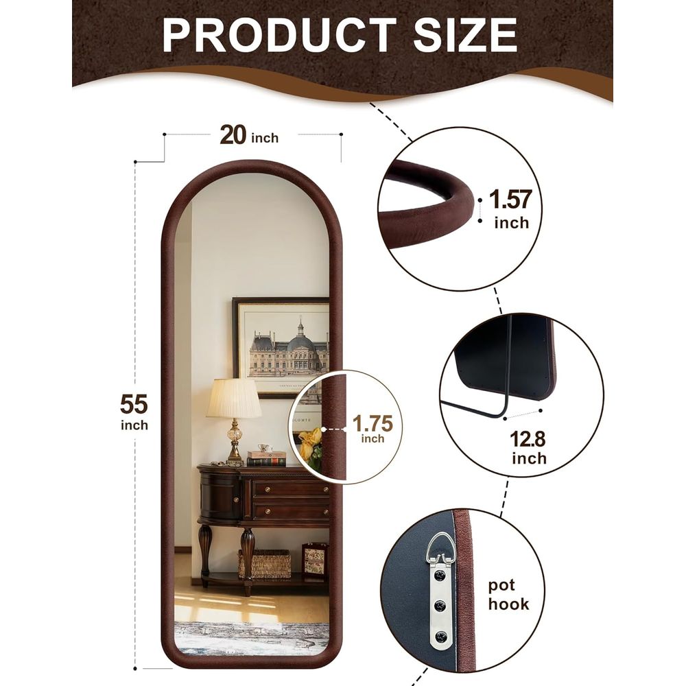 Espejo arqueado de cuerpo ente - Arch Mirror Leaning reseña y precio